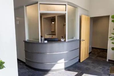the front desk at AVA Dental